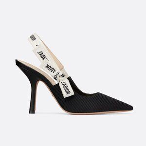 Dior J'adior Black Technical Fabric Pumps